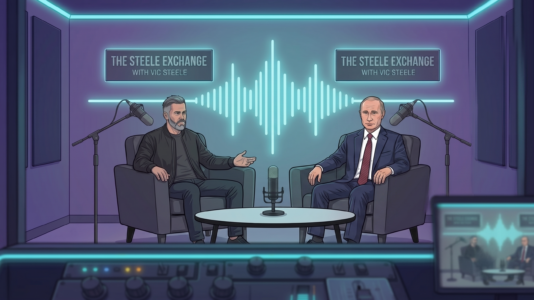 Putin at podcast